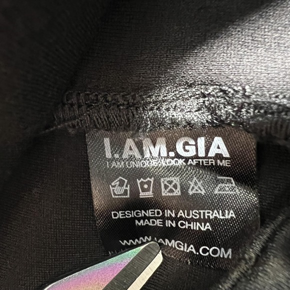 I.AM.GIA Carrie Pants Womens‎ XXS Flare High Waist Cut Out Detail Low Rise - Picture 8 of 15